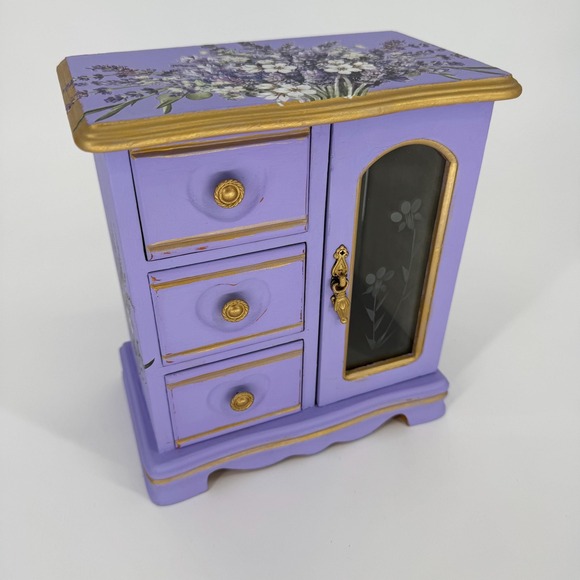Other - Repurposed Vintage Jewelry Box Lavender For Luck Practical Magic Inspired